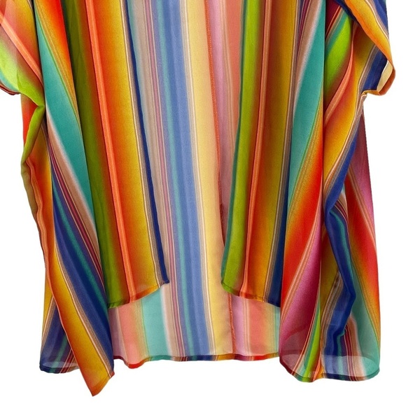Fantastic Fawn Boho Festival MultiColor Kimono - Sz S - Picture 7 of 13